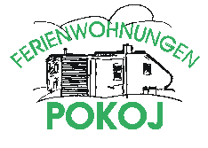 Ferienwohnungen Pokoj, handgezeichnetes Haus-Logo