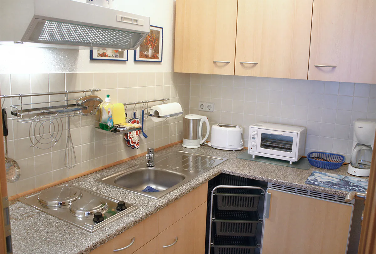 Komplette Küche der Wohnung 3